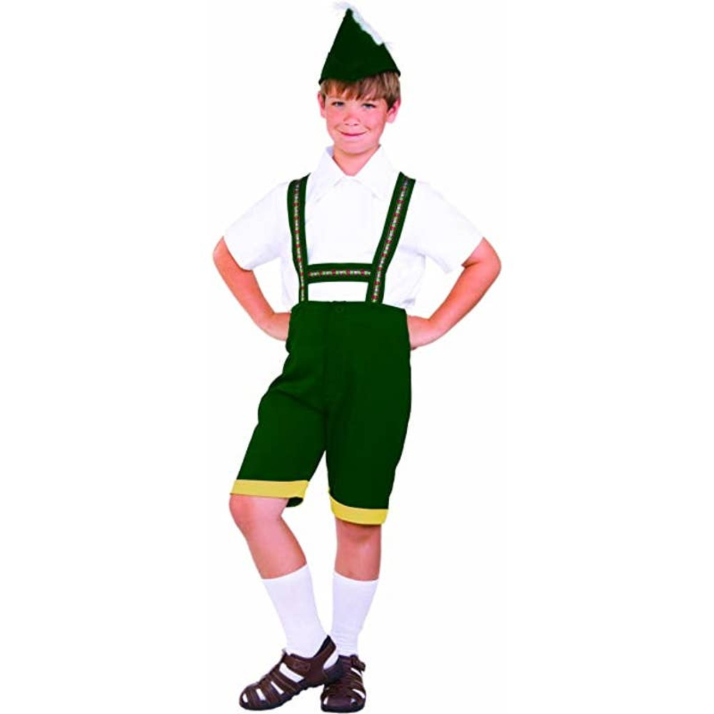 NEW Bavarian Green and White Boys Costume Size 4-6